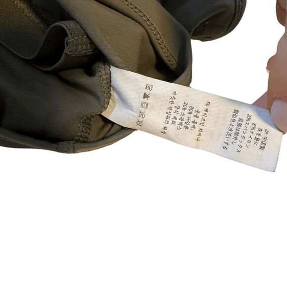 Amazon Womens Green Scoop Neck Racerback Crop Active Tank Sports Bra Size 6 - Picture 2 of 5